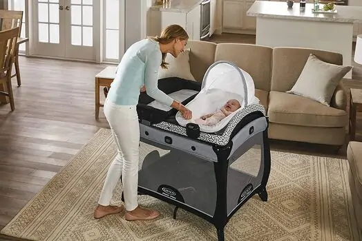 Graco NEWBORN2TODDLER MAHAN ორ დონიანი საწოლ-მანეჟი, 3 image
