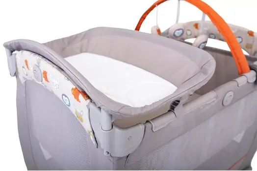 Graco CONTOUR ELECTRA ADORABLE ორ დონიანი საწოლ-მანეჟი, 8 image