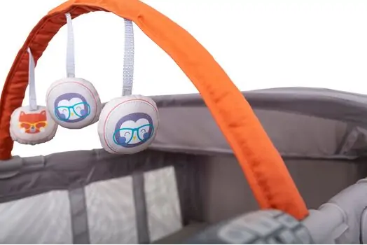 Graco CONTOUR ELECTRA ADORABLE ორ დონიანი საწოლ-მანეჟი, 7 image