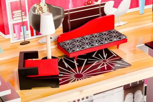 Wooden Doll House with elevator TS006 თოჯინის ხის სამ სართულიანი სახლი ავეჯით, 5 image