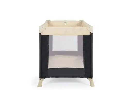 Cangaroo Folding cot Solo beige საბავშვო ერთ დონიანი საწოლ-მანეჟი, 5 image