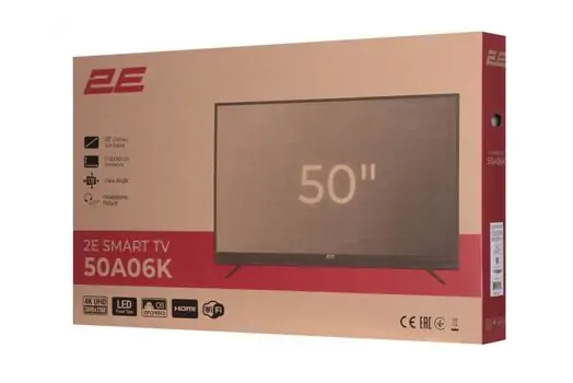 ტელევიზორი 2Е TV LED 50" 4K 50A06K Smart Android Black, 9 image