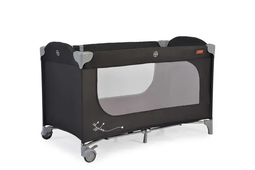 Cangaroo Folding Cot Skyglow 1 Black ერთ დონიანი საწოლ-მანეჟი, 4 image