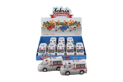 Friction Ambulance Car of the City საბავშვო სათამაშო მანქანა