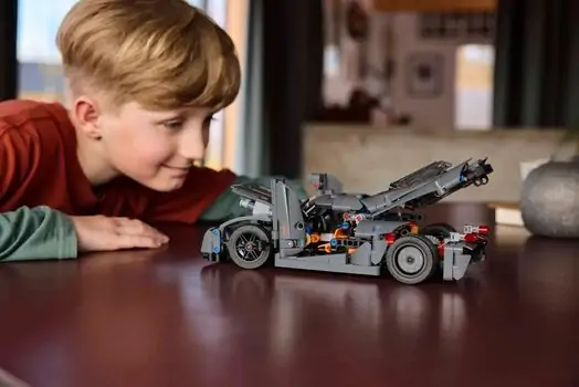 Lego Technic 42173 Koenigsegg Jesko Absolut Grey Hypercar, 11 image