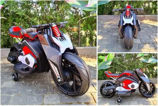 Electric Motorcycle Red - ელექტრო მოტოციკლი