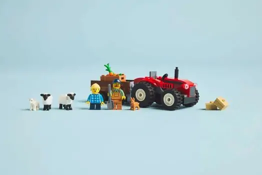 Lego City 60461 Red Farm Tractor with Trailer & Sheep, 7 image