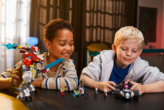 LEGO Dreamzz 71497 Cooper's Tiger Mech & Zero's Hot Rod Car, 4 image