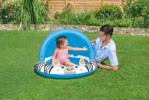 Bestway 52559 Safari Sun Shaded Kiddie Pool - გასაბერი აუზი, 2 image