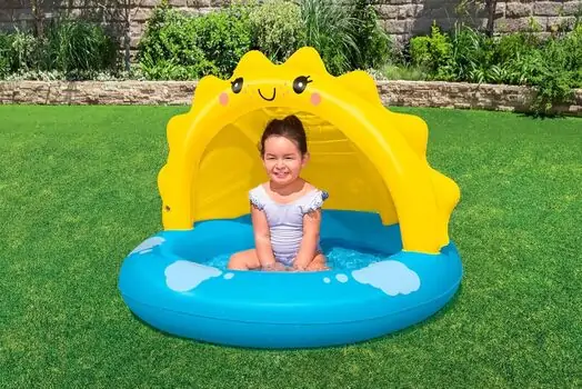 Bestway 52637 Sunny Days Shaded Kiddie Pool - გასაბერი აუზი, 11 image