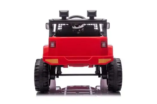 Jeep Wrangler Sport Car Red - ელექტრო მანქანა კაუჩუკის საბურავებით, 4 image