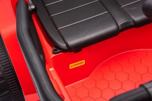 Jeep Wrangler Sport Car Red - ელექტრო მანქანა კაუჩუკის საბურავებით, 14 image