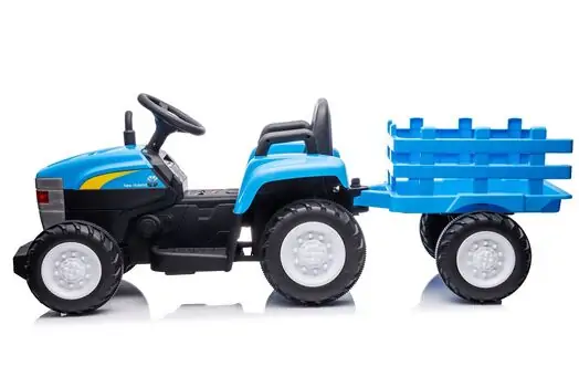 Blue Tractor With Trolley - საბავშვო ტრაქტორი, 3 image