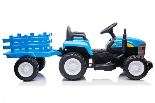 Blue Tractor With Trolley - საბავშვო ტრაქტორი, 6 image