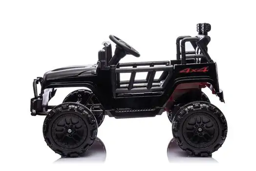 Jeep Wrangler Sport Car Black - ელექტრო მანქანა კაუჩუკის საბურავებით, 3 image