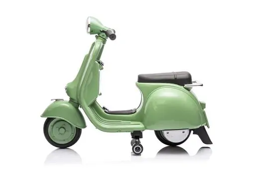 Vespa Vintage Scooter Green - ელექტრო მოპედი, 3 image