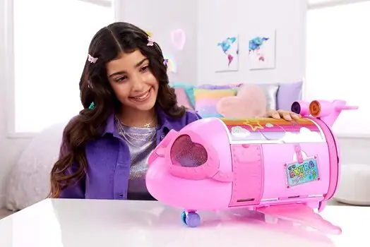 Barbie Extra Fly Jet Playset HPF72 - ბარბის სათამაშო თვითმფრინავის ნაკრები, 6 image