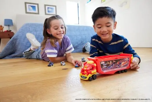 Hot Wheels HRY02 RacerVerse Marvel Hulkbuster Hauler - ჰოთ ვილსის მანქანების ნაკრები, 6 image