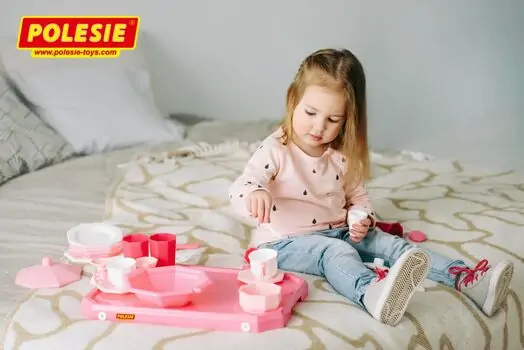 Polesie-ს სათამაშო ჭურჭლის ნაკრები POLESIE 61737 Retro Tableware Set, 29 pieces, 4 image