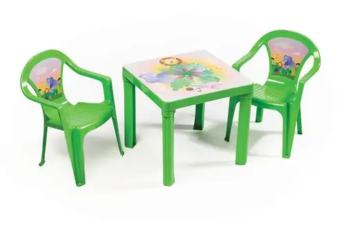 Paradiso Toys-ს საბავშვო პლასტმასის მაგიდა 02628 KID'S TABLE GREEN, 2 image