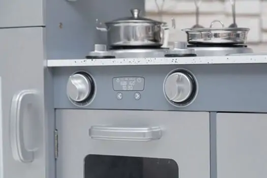 Toy Wooden Kitchen For Real Chef TX1319 Grey ხის სათამაშო სამზარეულო, 10 image