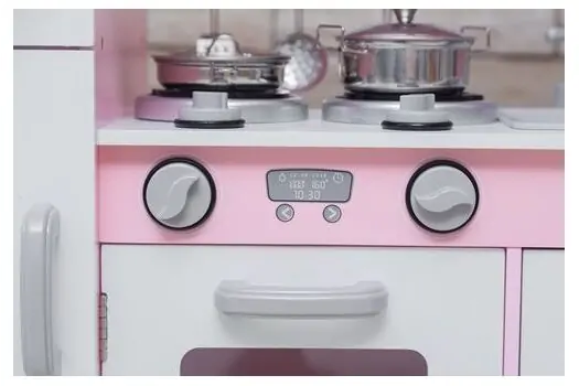 Toy Wooden Kitchen For Real Chef TX1319 Pink ხის სათამაშო სამზარეულო, 5 image