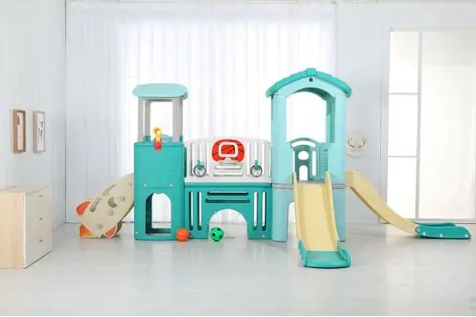 PLAYHOUSE WITH SLIDE  UN-PG17 სათამაშო სახლი