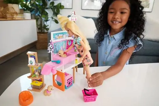 Barbie Doll and Pet Shop Play Set MTL-GRG90 ბარბის შინაური ცხოველების მაღაზია, 2 image