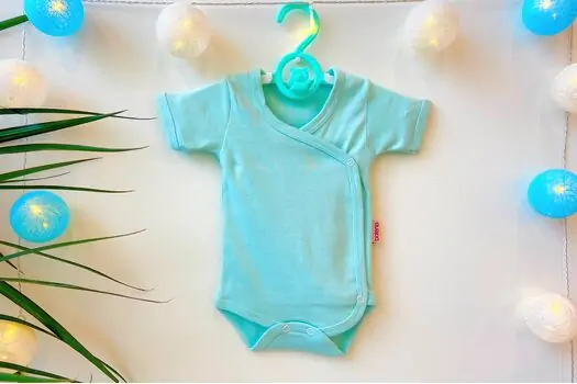 Newborn Baby Bodysuit ATES BABY ჩვილის ბოდე 3186 blue