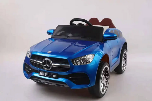 Mercedes-Benz G118 Blue - ელექტრო მანქანა კაუჩუკის საბურავებით და ტყავის სავარძლით, 2 image