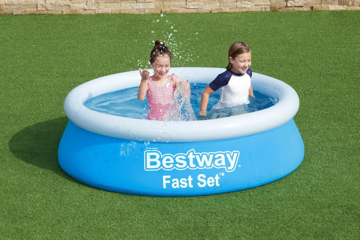bestway 57392 Fast Set Round Inflatable Pool გასაბერი აუზი