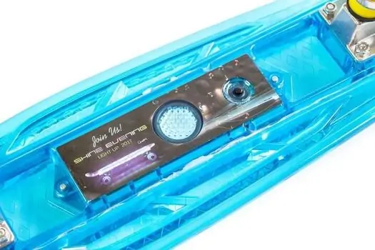 Penny Board Blue With LED Wheels პენიბორდი, 4 image