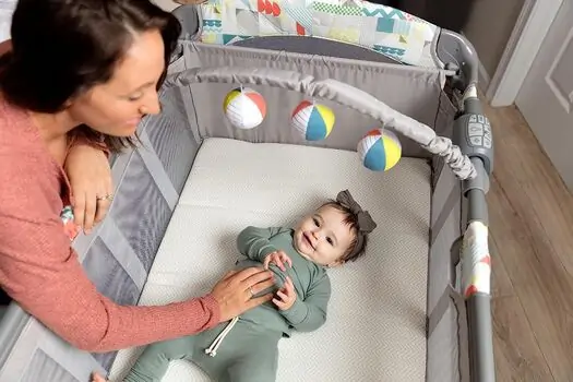 Graco CONTOUR ELECTRA SUITS ME ორ დონიანი საწოლ-მანეჟი, 8 image