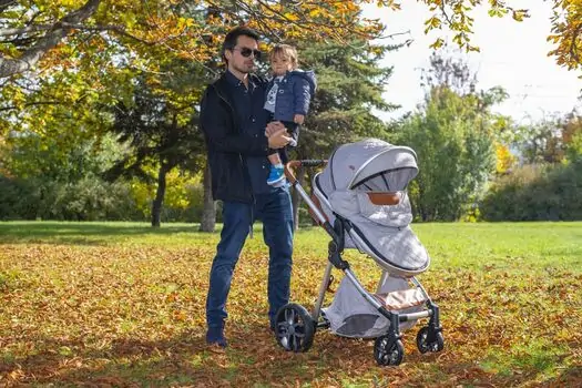 Cangaroo Alma Grey 3 In 1 საბავშვო ტრანსფორმერი ეტლი, 16 image
