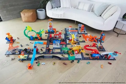 Hot Wheels City Downtown Car Park Playset ჰოთ ვილსის ტრასა, 5 image
