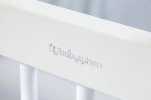 Baby When White Color Basket Cradle With Height Adjust ახალშობილის საწოლი, 5 image