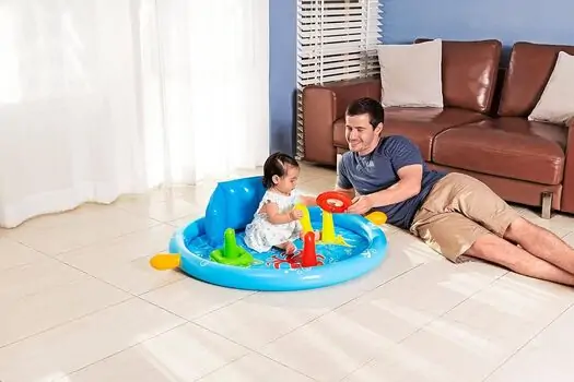 Bestway 52568 Lil' SeaShapes Shaded Baby Pool - გასაბერი აუზი, 13 image