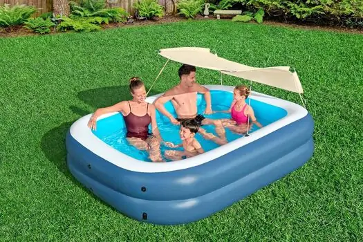 Bestway 54449 Summer Bliss Shaded Family Pool - გასაბერი აუზი, 2 image