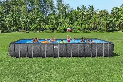 Bestway 561KJ Rectangular Pool Set With Filter And Ladder - კარკასული აუზი ქვიშის ფილტრით და კიბით, 13 image