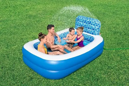 Bestway 54451 Waterfall Oasis Sprinkler Family Pool - გასაბერი აუზი, 2 image