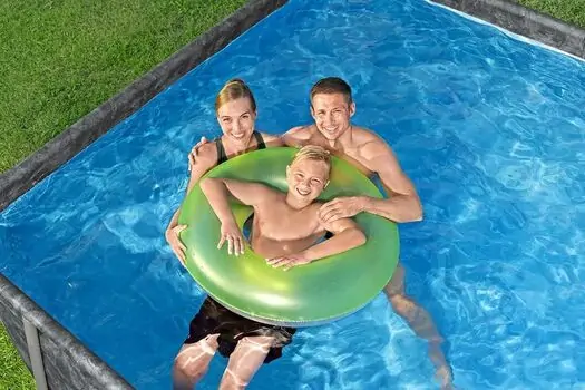 Bestway 561KA Rectangular Pool Set With Filter And Ladder - კარკასული აუზი ქვიშის ფილტრით და კიბით, 16 image