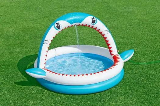 Bestway 53157 Sharktastic Sprinkler Play Pool - გასაბერი აუზი, 12 image
