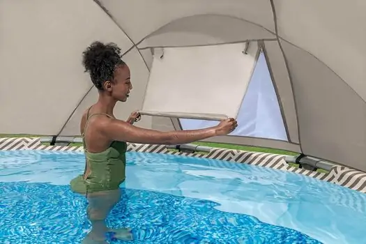 Bestway 561FY Steel Pro Max Canopy Round Pool Set With Filter And Ladder - კარკასული აუზი კარტრიჯული ფილტრით და კიბით, 8 image