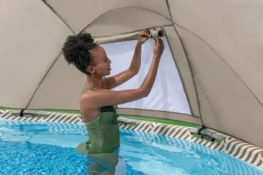Bestway 561FY Steel Pro Max Canopy Round Pool Set With Filter And Ladder - კარკასული აუზი კარტრიჯული ფილტრით და კიბით, 9 image