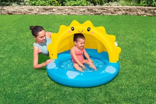 Bestway 52637 Sunny Days Shaded Kiddie Pool - გასაბერი აუზი, 2 image