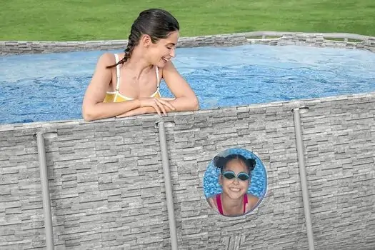 Bestway 56714 Power Steel Swim Vista Series Oval Pool Set With Filter And Ladder - კარკასული აუზი კარტრიჯული ფილტრით და კიბით, 12 image