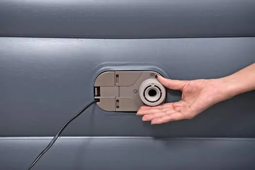 Bestway 671BD Tritech Loungelux Headboard Air Mattress Queen Built-In Ac Pump - გასაბერი ლეიბი 	, 4 image