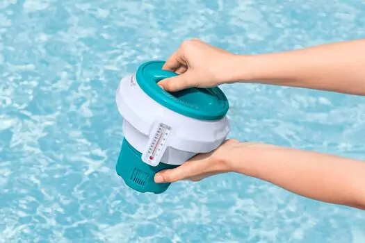 Bestway 58701 ChemGuard Chemical Dispenser - აუზის ტივტივა თერმომეტრით (დოზატორი), 9 image