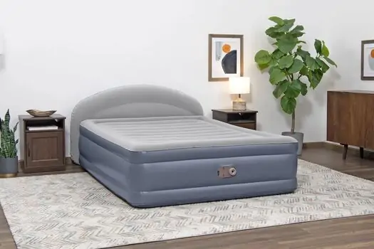 Bestway 671BD Tritech Loungelux Headboard Air Mattress Queen Built-In Ac Pump - გასაბერი ლეიბი 	, 2 image