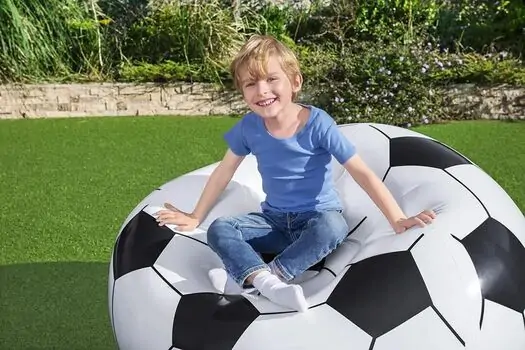 Bestway 75010 Beanless Soccer Ball Chair - გასაბერი სავარძელი, 4 image
